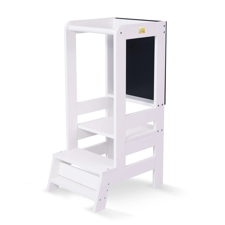 MEOWBABY Lernturm – Höhenverstellbarer Montessori Learning Tower für Kinder – Lernturm ab 1 Jahr – S