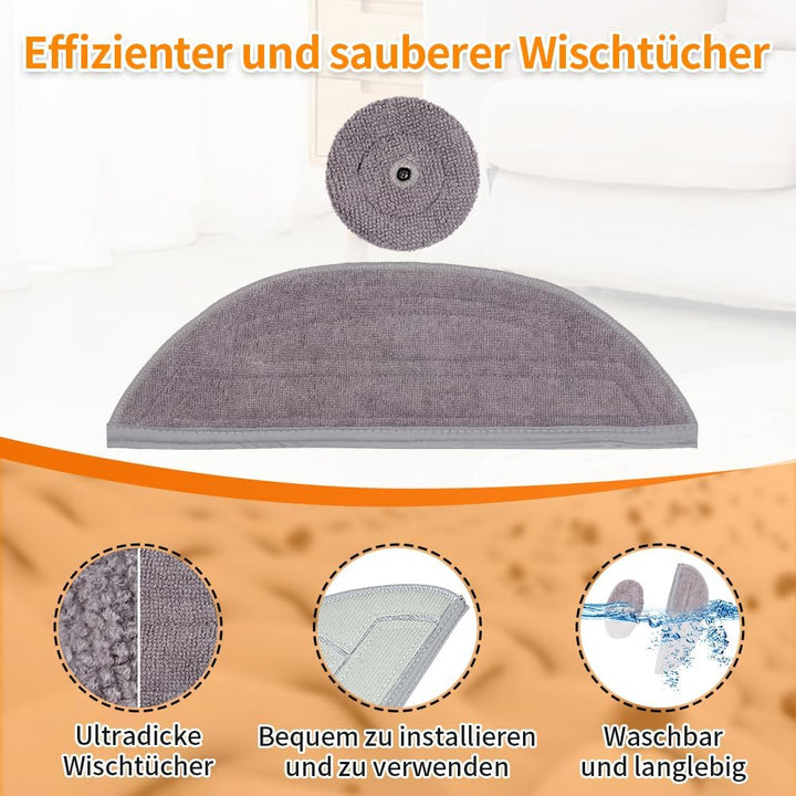 28 Stück Zubehörset Ersatz für Roborock S8 MaxV Ultra,2 Rollenbürste,4 Filter,6 Seitenbürsten,8 Wisc