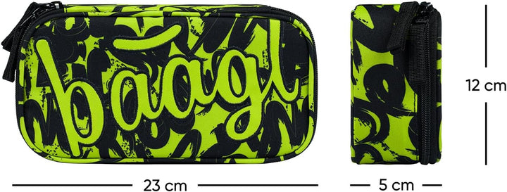 Baagl Federmäppchen für Mädchen - Schulmäppchen für Schreibwaren - Schulsachen Federtasche, Jungen F