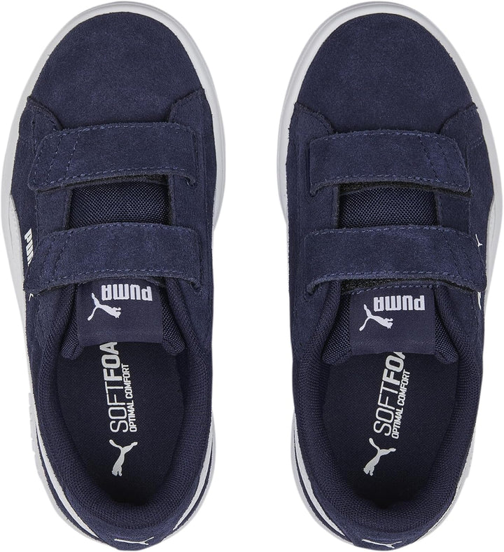 Puma Smash 3.0 Sd V Ps Unisex Sneaker 29 EU Puma Navy Puma White, 29 EU Puma Navy Puma White