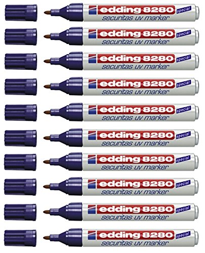 edding 8280 UV-Marker Rundspitze (10 Stück), 10 Stück