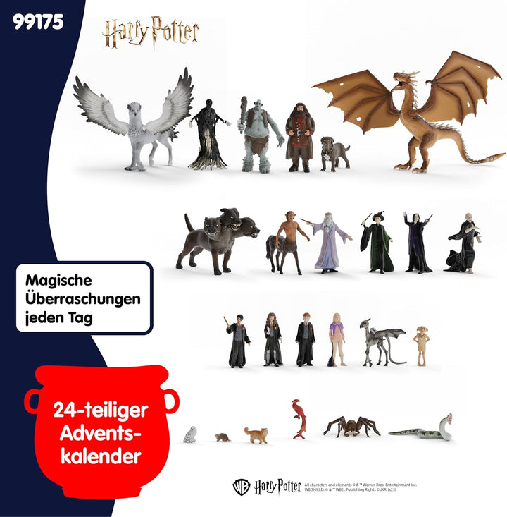 Schleich 99175 Harry Potter Adventskalender 2024, ab 6 Jahren, Harry Potter, Playset, 37 x 9 x 28,7