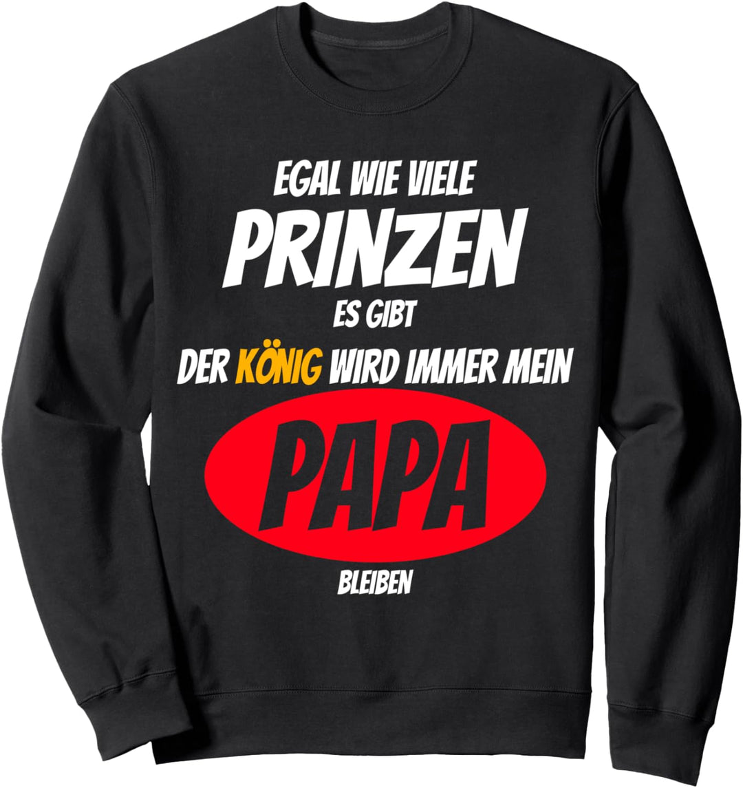 Vater Tochter Aufdruck, Vatertags Sweatshirt