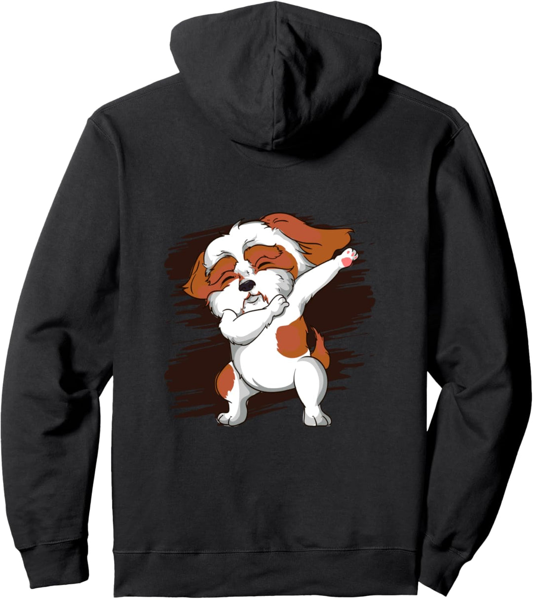 Dabbing Cavalier King Charles Spaniel Dog Funny Puppy Pug Pullover Hoodie