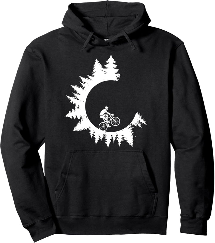 Rennrad Abenteuer Natur Wald Rennen Fahren Fahrrad Bike Pullover Hoodie