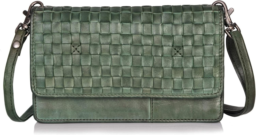 DONBOLSO® Venedig Handyumhängetasche I Damen-Geldbörse zum Umhängen I Frauen-Portemonnaie mit 9 Kred