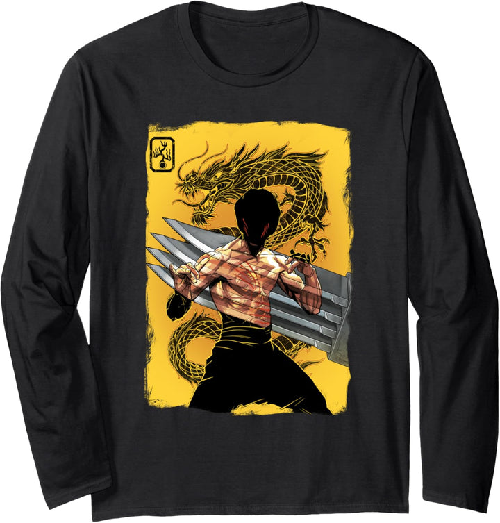WB 100: Enter The Dragon Illustration With Bruce Lee Langarmshirt