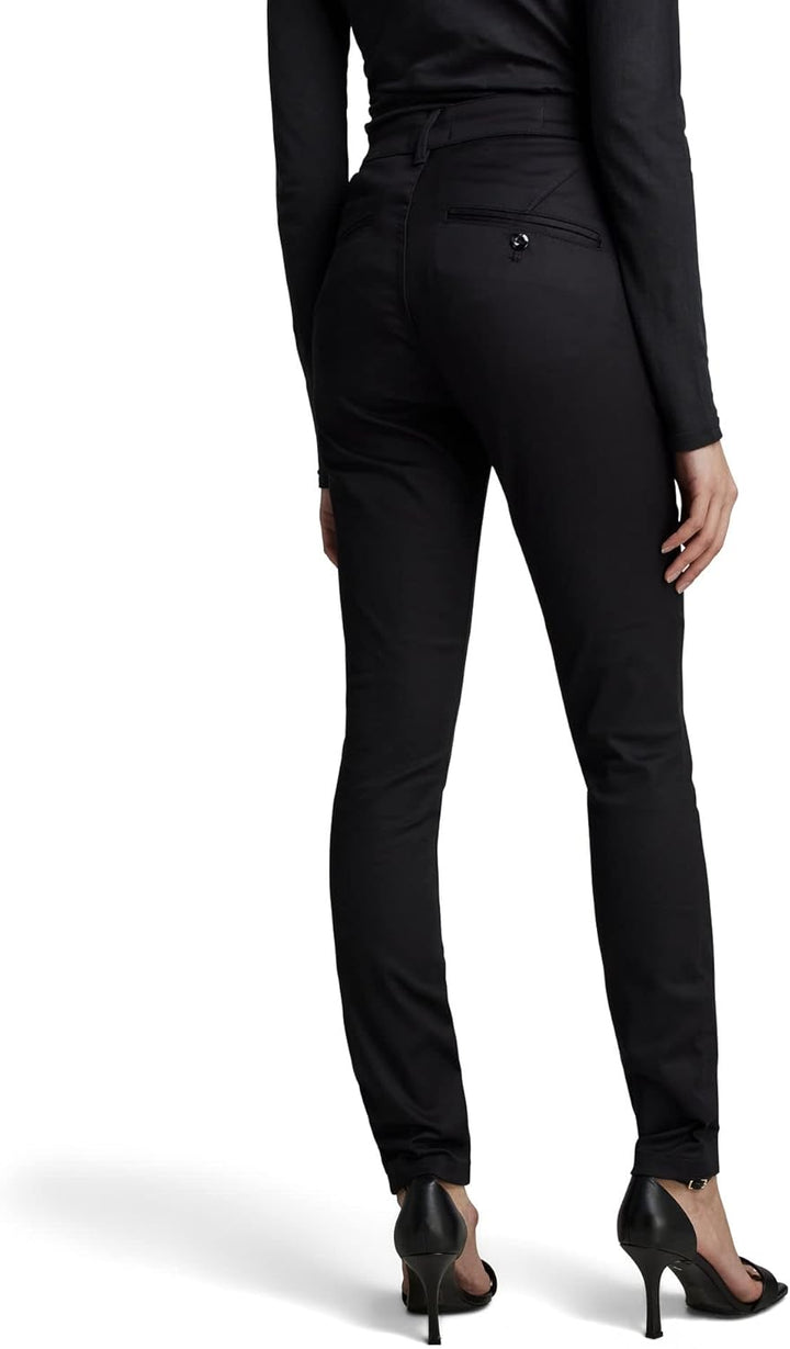G-STAR RAW Damen Skinny Chinohose Pants 24W / 32L Schwarz (Dk Black D22892-c105-6484), 24W / 32L Sch