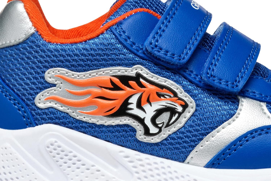 Geox Baby-Jungen B Sprintye Boy B Sneakers 22 EU Royal Orange, 22 EU Royal Orange