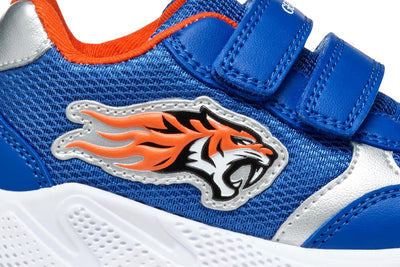 Geox Baby-Jungen B Sprintye Boy B Sneakers 21 EU Royal Orange, 21 EU Royal Orange
