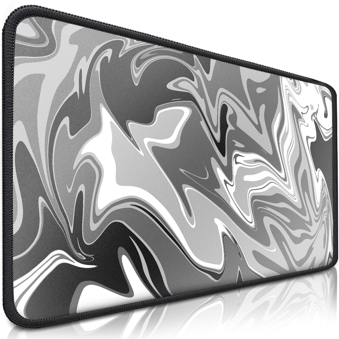 Sidorenko Gaming Mauspad XXL Grau - Grosses Mousepad 350x260 mm - rutschfeste Schreibtischunterlage