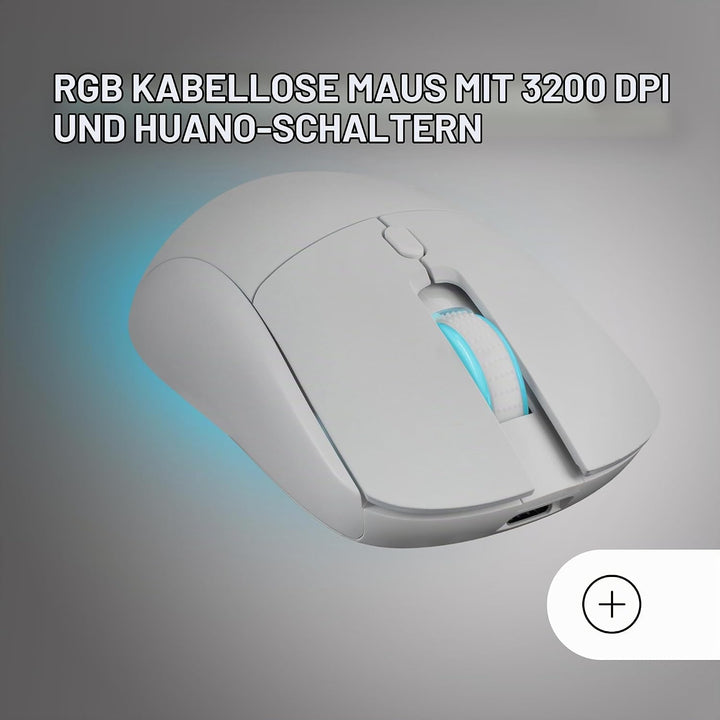 Mars Gaming MCPWTKL, Kabelloses Gaming-Combo, DualPro Link 2.4GPRO-Technologie, TKL FRGB Rainbow Tas