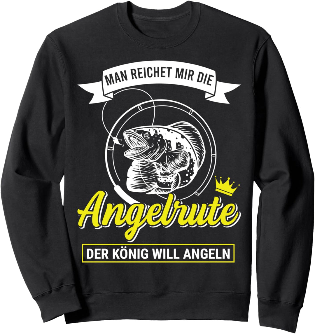 Lustiges Angler und Fischer für Angelurlaub zum fischen Sweatshirt