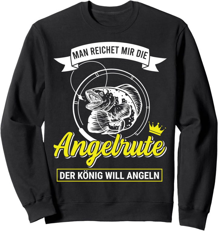 Lustiges Angler und Fischer für Angelurlaub zum fischen Sweatshirt
