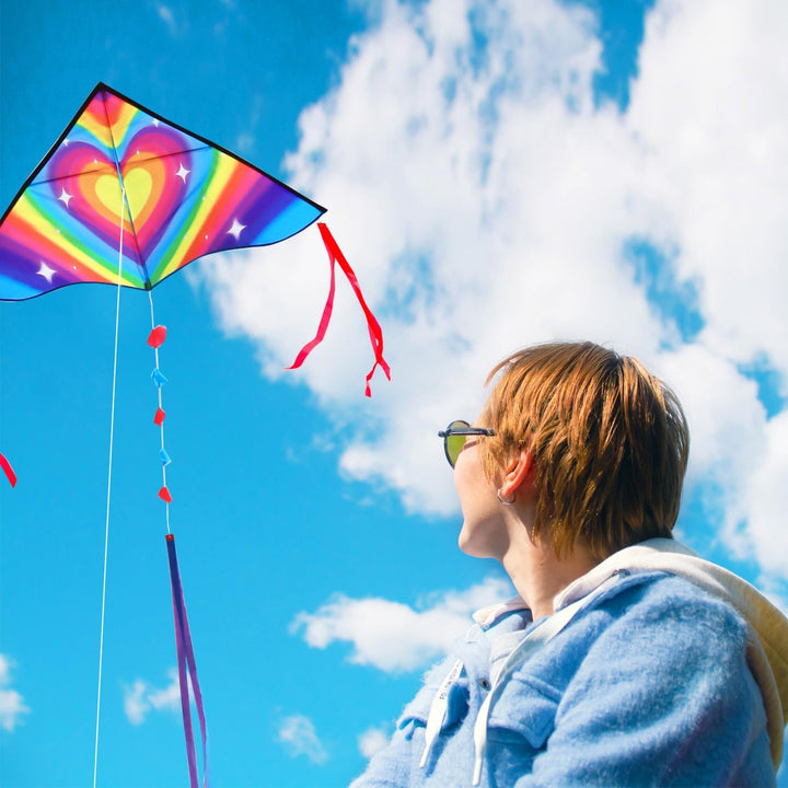 HONBO Children's Kite Large Delta Kites for Children and Adults for Beach Trip Outdoor Games, Perfec