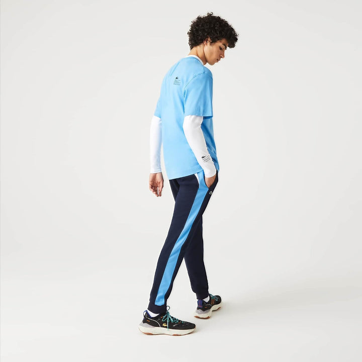 Lacoste Sport Herren Trainingsanzüge, XS Marineblau/Silber-weiss