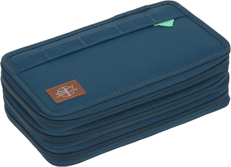 LÄSSIG Federmäppchen befüllt 20-teilig School Triple Pencil Case Unique