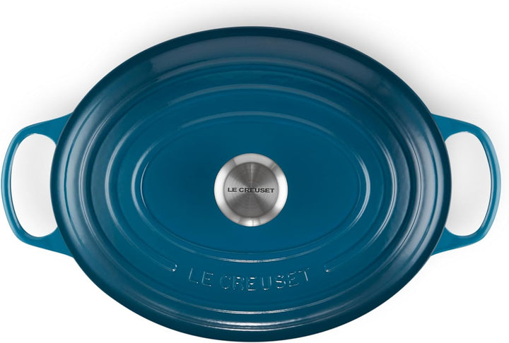Le Creuset Signature Gusseisen-Bräter mit Deckel, Ø 31 cm, Oval, Für alle Herdarten und Induktion ge