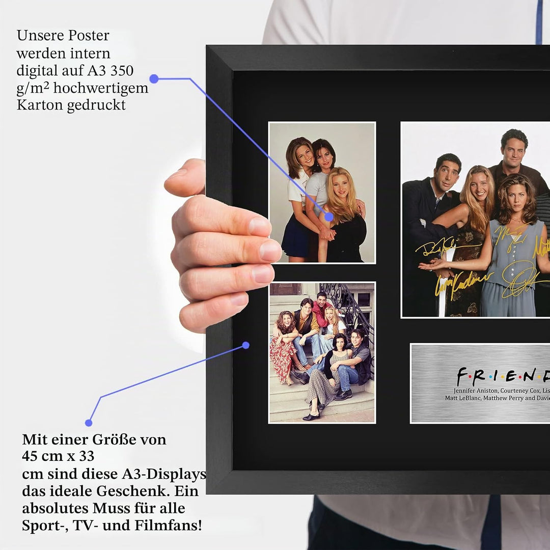 HWC Trading FR A3 Friends Geschenke Gedruckt Signiert Autogramm Bild Präsentation Display Für Fernse