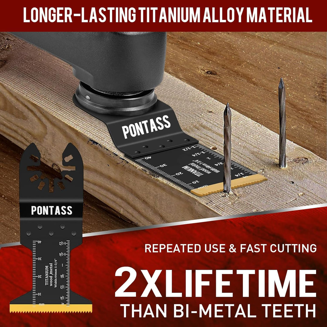27 tlg Multitool Sägeblätter Set, Oszillierende Sägeblätter, Universelles Zubehör mit Makita Dewalt