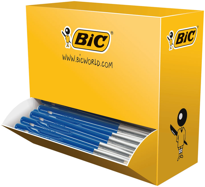 BIC 942915 Kugelschreiber M10 in Blau, Strichstärke: 0,4 mm, 100er Pack, ideal für das Büro, das Hom