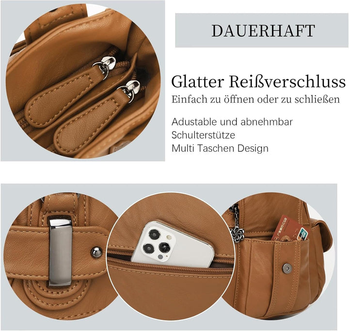 KL928 Tasche Damen Handtasche Umhängetaschen Damenhandtasche Schultertasche Lederhandtasche elegante