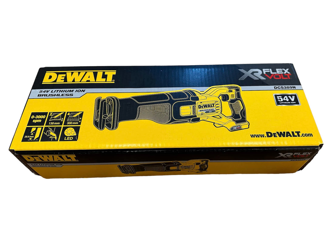 DEWALT DCS389N XR FlexVolt Säbelsäge 54 V, blosse Einheit, Gelb
