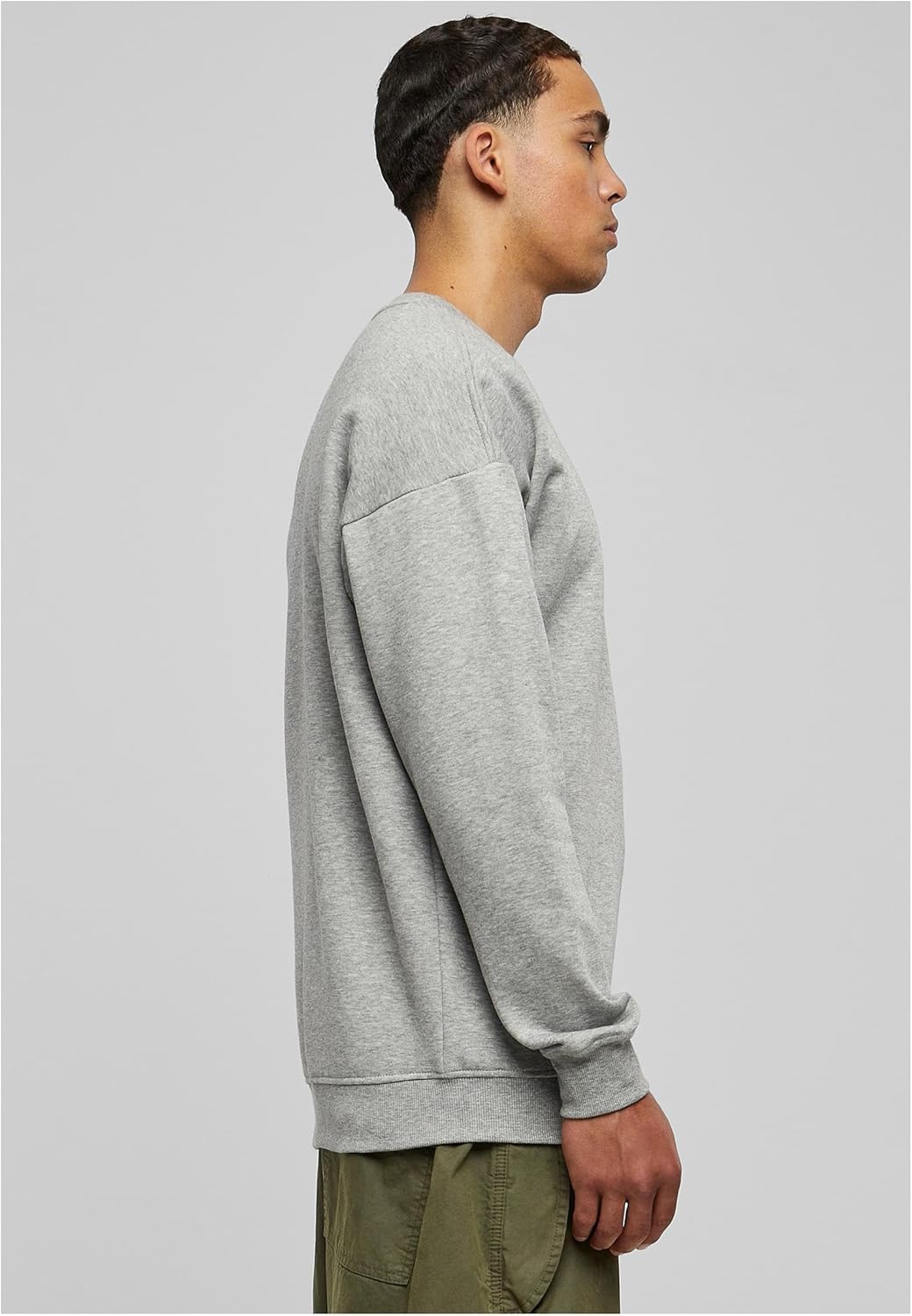 Urban Classics Herren Sweatshirt Sweat Crewneck, Pullover mit breiten Rippbündchen für Männer in vie