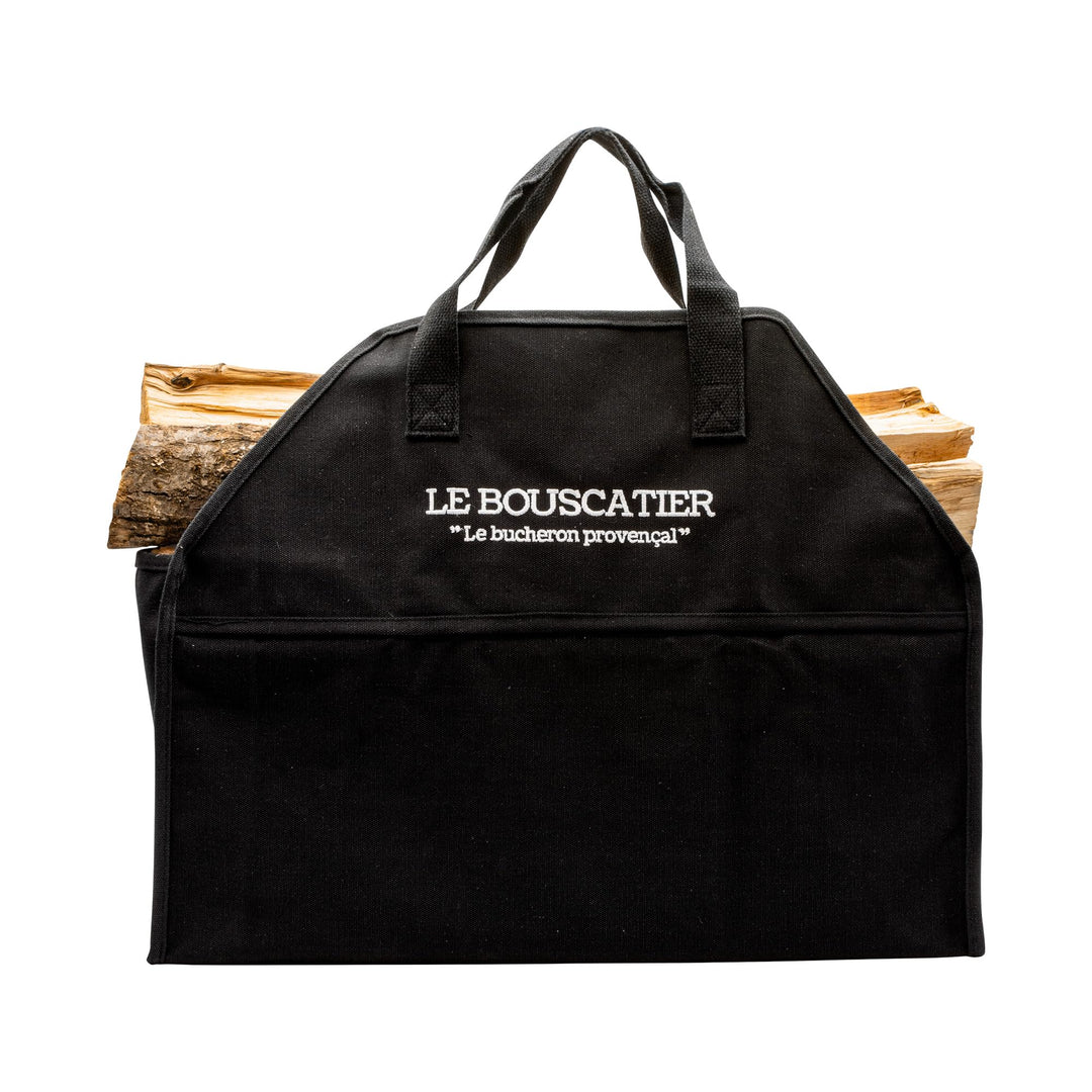 Le Bouscatier Holztasche für 30 oder 50 cm Holzscheite Kaminholzkorb für Ofen und Holzkamin