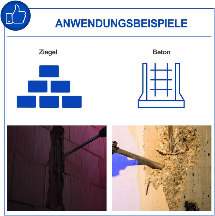Scheppach 2in1 Bohrhammer DH1600Max | Schlagbohren - Meisseln | Schlaghammer 1600W Leistung | 10 Jou