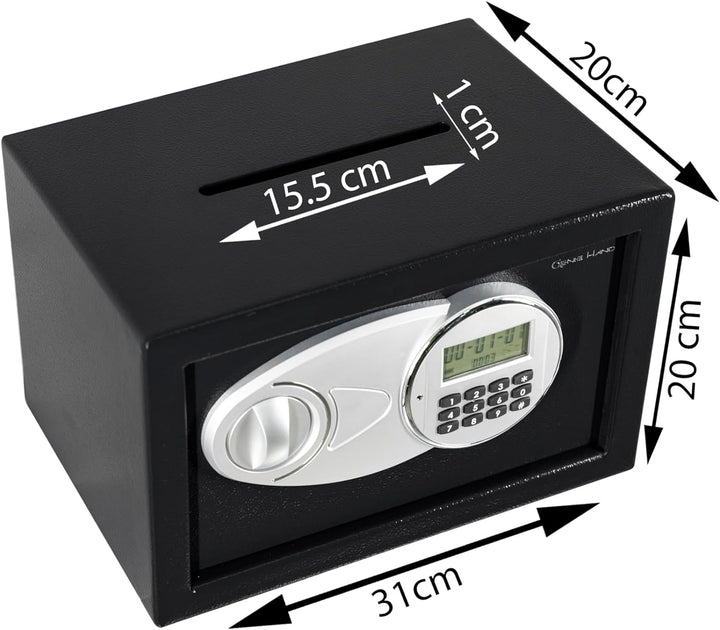 Genie Hand – Elektronischer Tresor Safe mit Einwurfschlitz – B-Klasse-Schloss – Anti-Bounce-Technolo