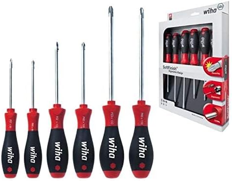 Wiha Schraubendreher Set SoftFinish Phillips, Pozidriv 6-tlg. (26146) PH/PZ, PH/PZ