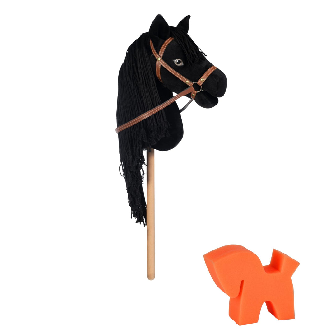 RL24 - Hobby Horse Pferde Mini von HKM Kids inkl. MagicBrush Edition – Steckenpferd – Spielpferd mit