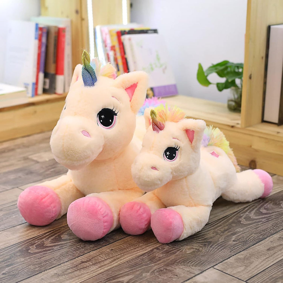 Trayosin Plüsch Einhorn Kuscheltier 40/60cm hoch Super Weiches Einhorn Kissen-Stofftier Süsse Plüsch