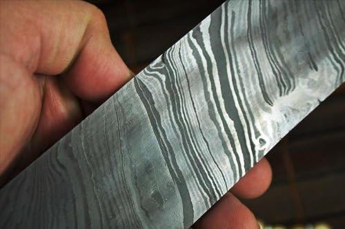 Damaszener Stahl zur Messerherstellung, über 200 Schichten, 254 * 38 * 4,0 mm
