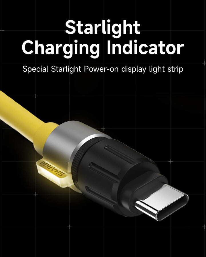 sharge USB C auf USB C Kabel, Phantom Typ C Ladekabel für Gaming Tastatur Schnellladekabel für MacBo