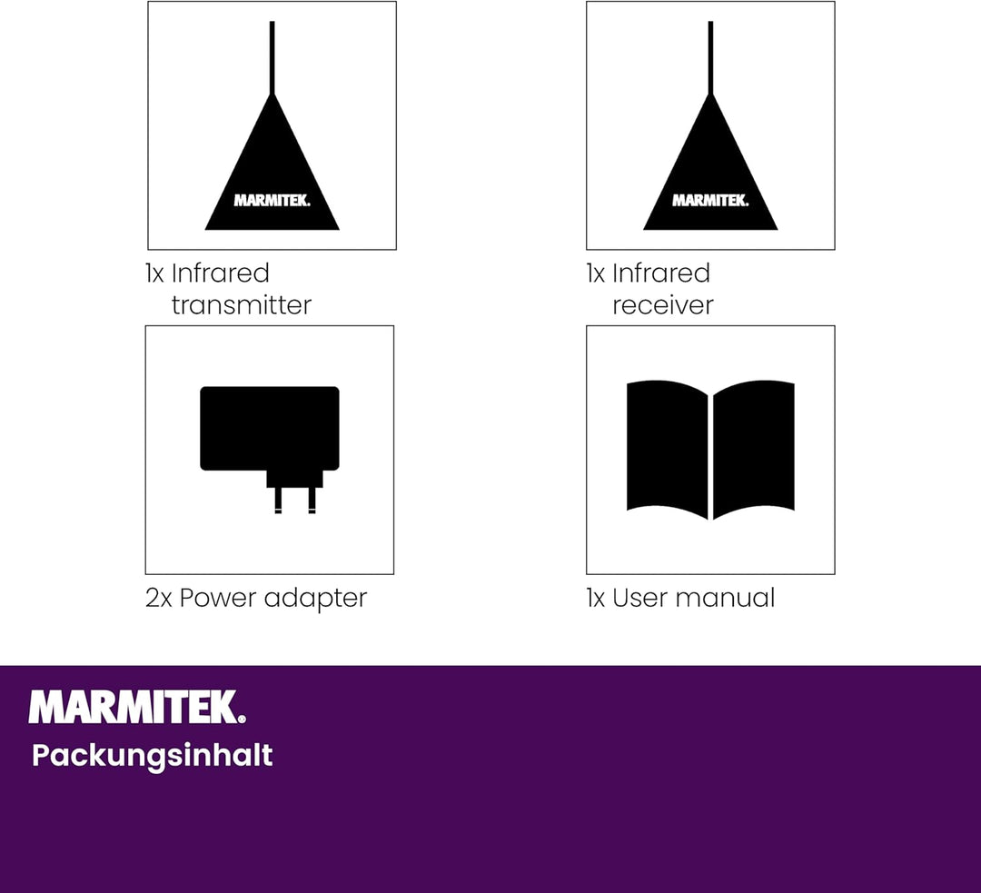Infrarot Extender - Marmitek Powermid XL - Steuern Sie Ihre AV Geräte mit diesem IR repeater drahtlo