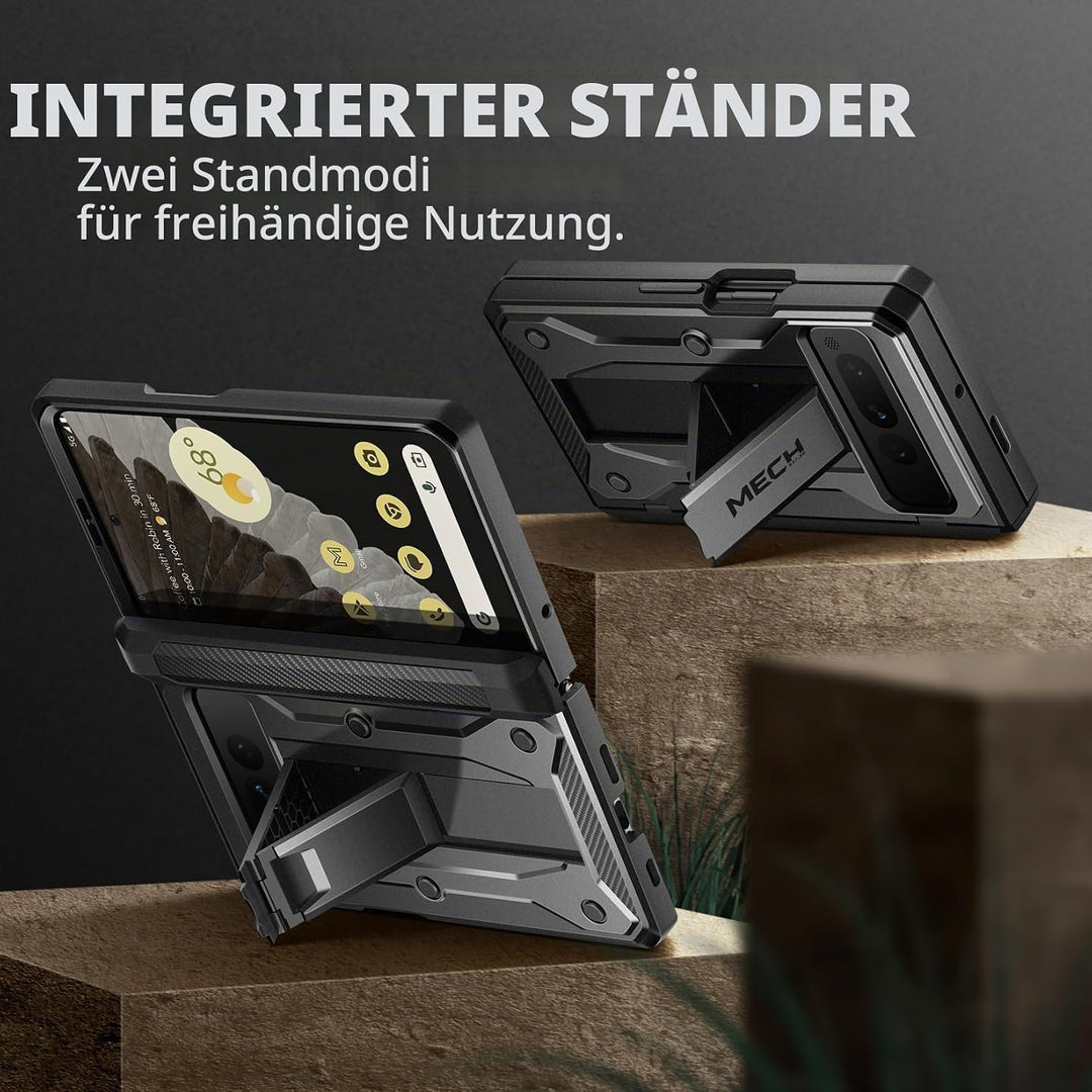 Tongate für Google Pixel Fold Hülle (2023), [Integrierter Bildschirmschutz] [Scharnier-Schutz] Stoss
