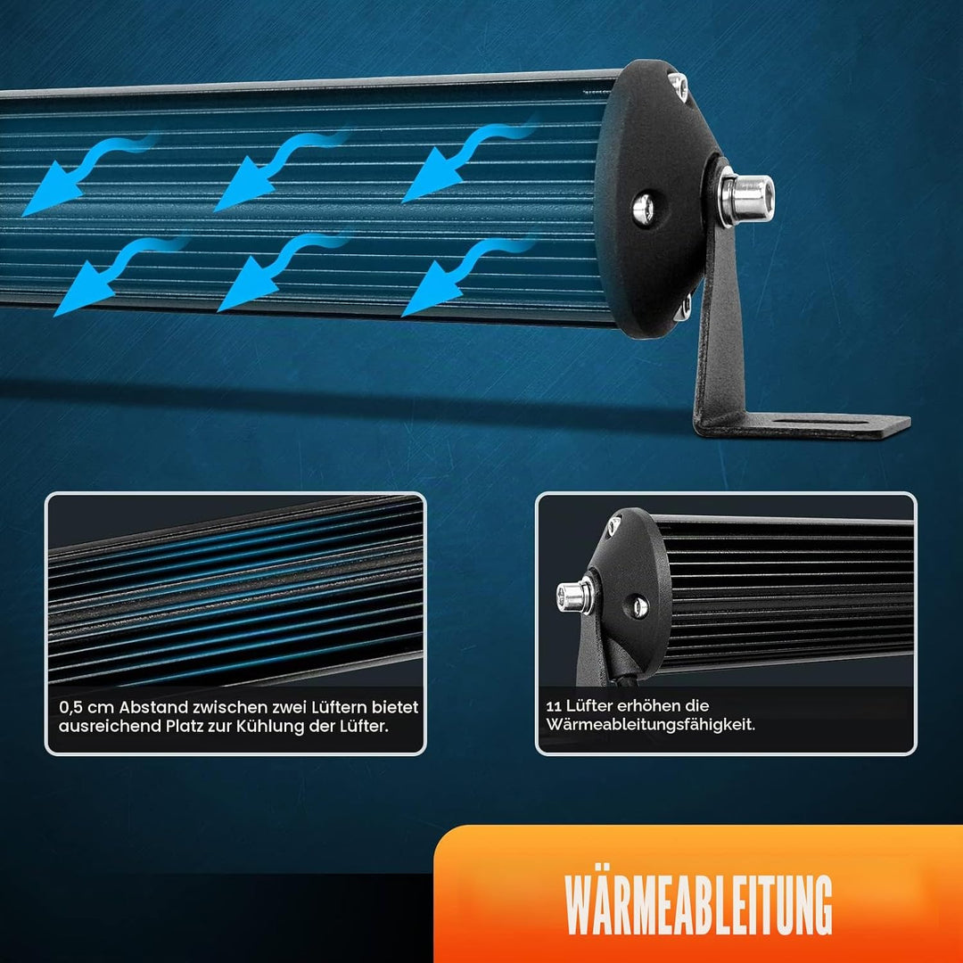 Willpower 24 Zoll 61CM 216W Led Arbeitsscheinwerfer Bar Flutlicht Spot Combo Led Scheinwerfer 12V 24