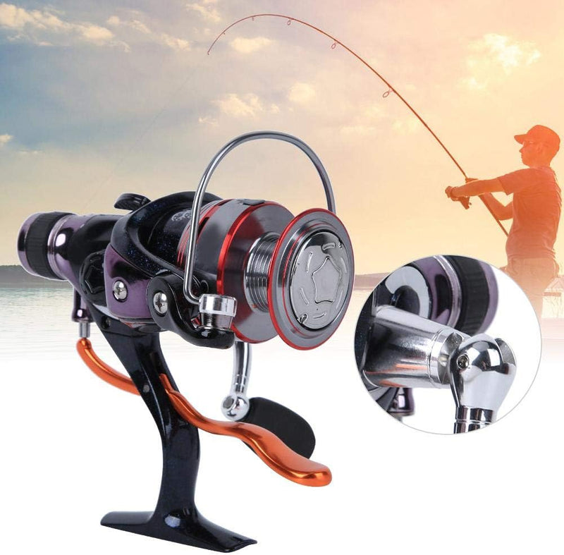 Spinning Angelrolle, Sea Fishing Reel mit Metallspule und 6 Lagern für das Bootfischen mit Bremsentl