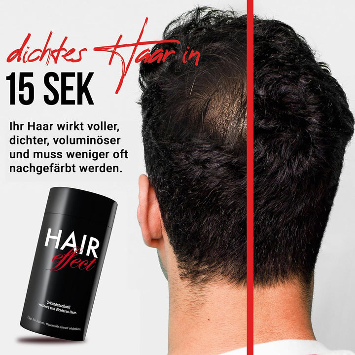 Hair Effect – Volles Haar in Sekunden! Premium Streuhaar 26g | Schütthaar zur Haarverdichtung und An