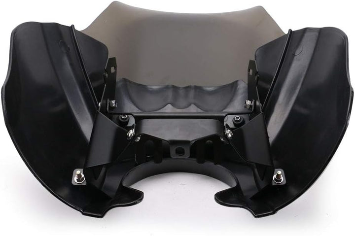 Smoke & Black Tall Verkleidung Windschutzscheibe Club Style Kit für Harley-Davidson Dyna, Super Glid