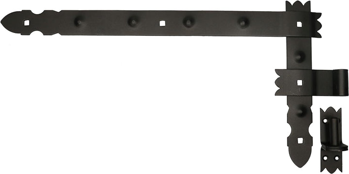 KOTARBAU® Winkelband Schmiedeeisen Dekorativ 800 x 50 mm + Mittelband 6 tlg. Satz mit Kloben zum Ans