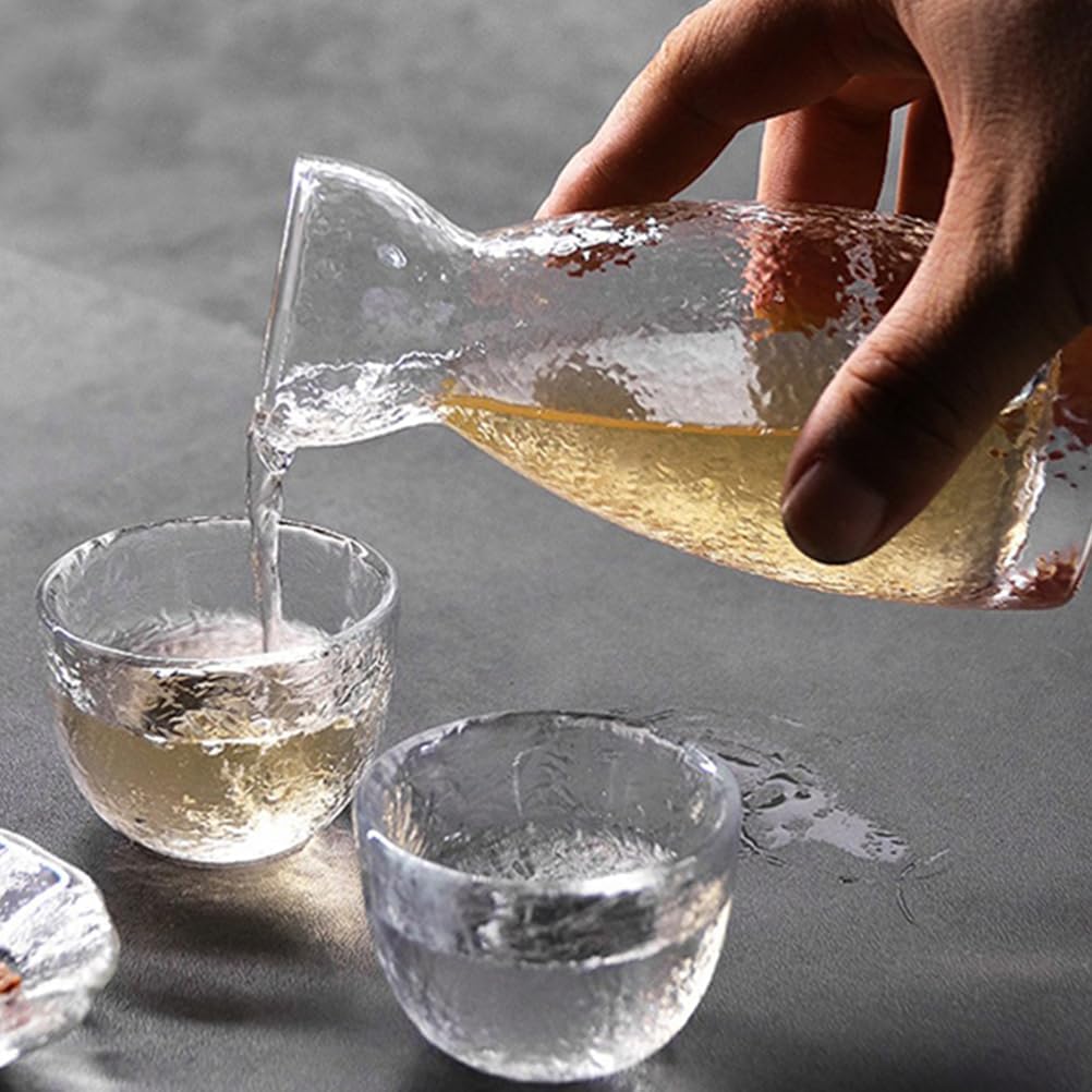 YARNOW 1 Satz Gehämmerter Sake-Becher Reiswein Zum Kochen Sake Set Sake Serving Set Sake Servierset