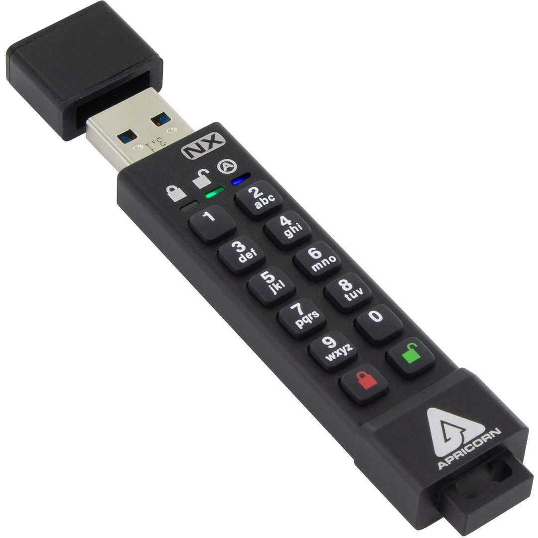 Apricon Aegis Secure Key 3NX: Software-freier 256-Bit AES XTS verschlüsselter USB-Stick 3.1 mit FIPS