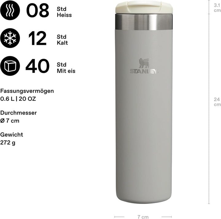 STANLEY 1913 Aerolight Transit Thermobecher 0.6L - Hält 6 Stunden Heiss - Spülmaschinenfest - Kaffee