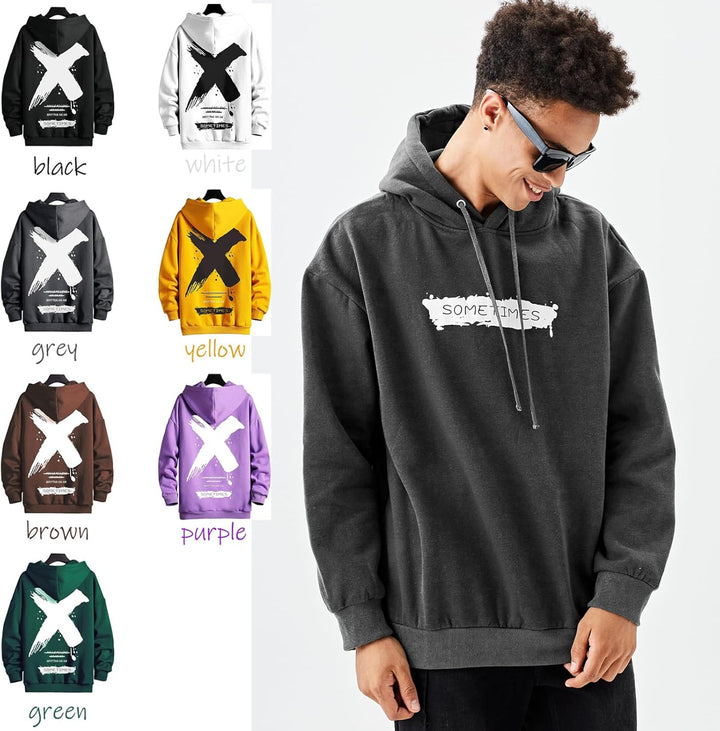 Moshtashio Hoodie Herren Basic Kapuzenpullover Langarm Sweatshirts Classic Männer Sweatjacke Druck P