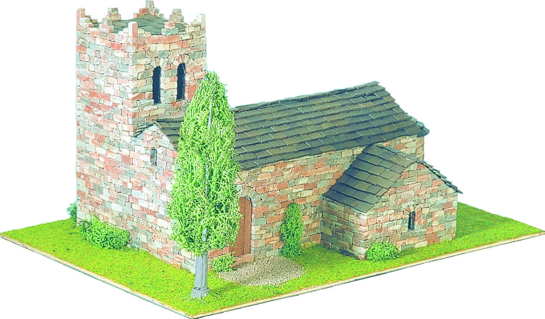 DOMUS-KITS Domus Kits40088 2743 Teile Romanica 11 St. Marti Vell Kirche Modell, Massstab 1:50, Mehrf