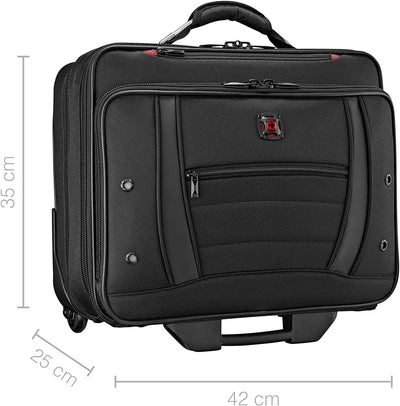 WENGER Synergy Trolley Laptop-Tasche, Notebook bis 15.6 Zoll, Aktentasche zum Rollen, 56 l, Organize