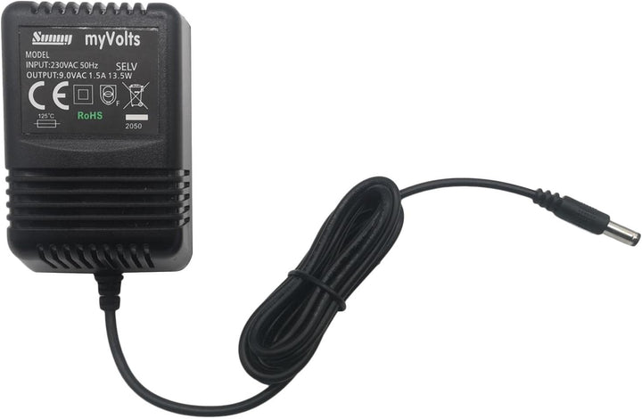 MyVolts 9V EU-Netzteil kompatibel mit Alesis Microverb 2 Multieffekt-Gerät, Netzteil